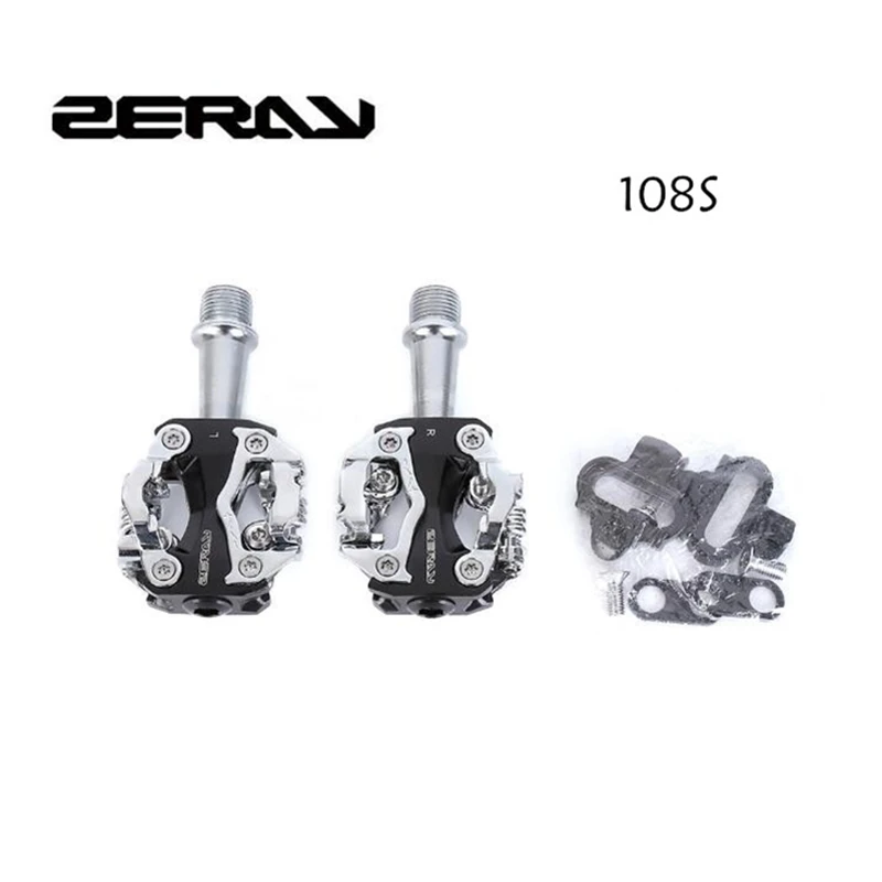 ZERAY ZP-108S ZP-109S Cycling Road Bike MTB Clipless Pedals Self-locking Pedals SPD Compatible Pedals Bike Parts 108s