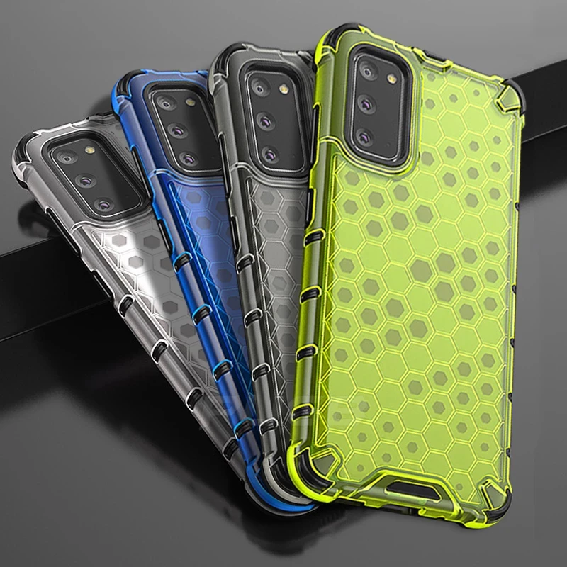 Honeycomb Shockproof Hybrid Armor Case for Samsung Galaxy S21 FE S20 S10 Note 20 10 Plus Ultra A42 A52 A72 A51 A71 A50 A70 Cover