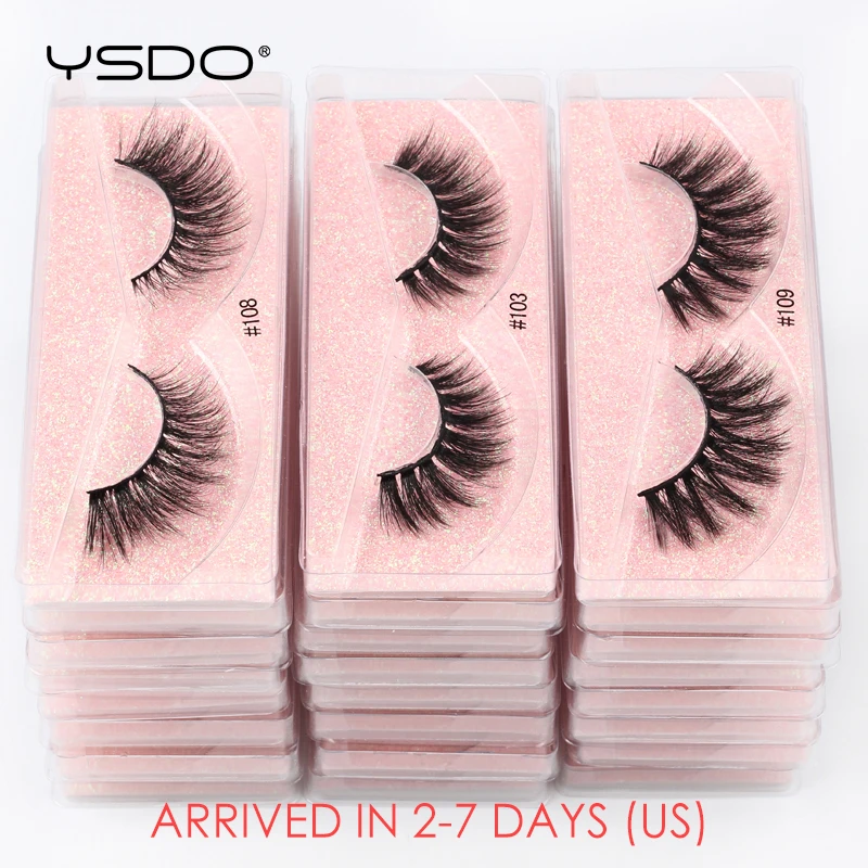 YSDO Eyelashes Wholesale 10/20/50/100 PCS 3d Mink Eyelashes Natural Mink Lashes Wholesale False Eyelashes Makeup Lashes In Bulk