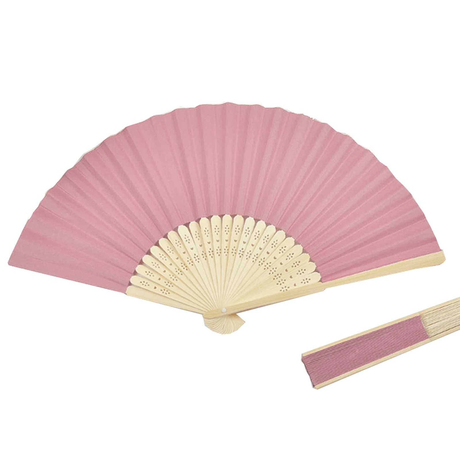 1pcs 21x38cm Chinese Folding Elegant Paper Hand Fan Wedding Party Favors Decorations Birthday Baby Shower Party Supply 15Color