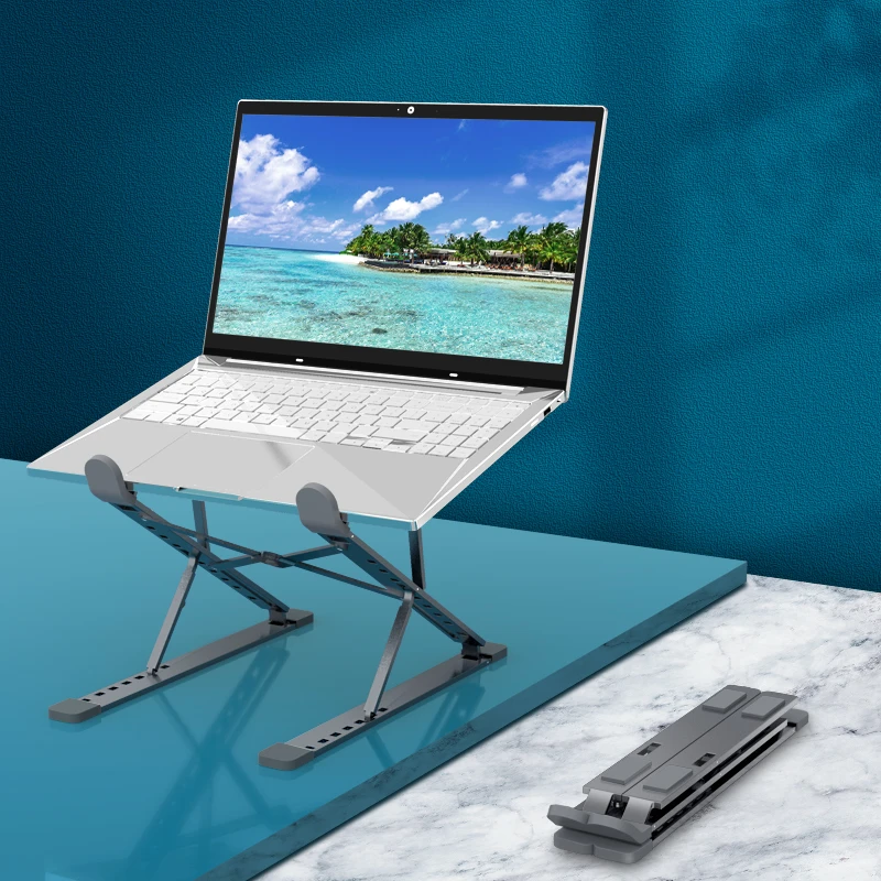 Adjustable Laptop Stand Portable Base Notebook Stand Support For Macbook Laptop Holder Computer Tablet Stand Laptop Table Stand