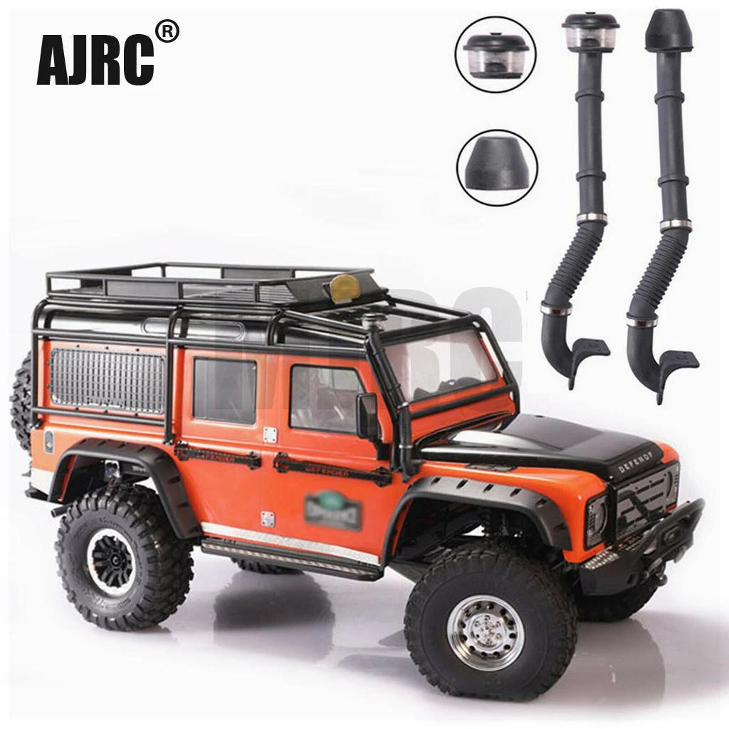 AJRC Remote control car parts For D90 D110 Defender Traxxas TRX-4 Simulated Snorkel Air Intake Clamp Set Accessories Wading TRX4