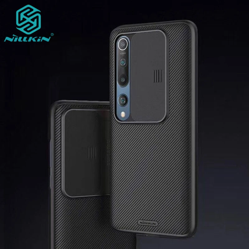 for Xiaomi Mi 10 Case Nillkin Slide Lens Camera Protection Cover for Xiaomi Mi 11 10T Lite Pro 5G Mi10 Ultra Case