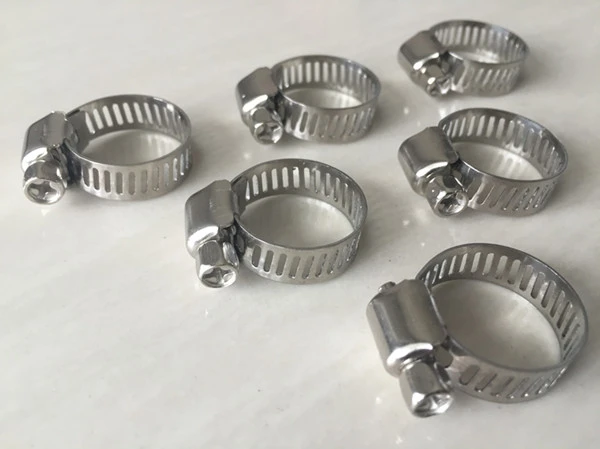 2-10pcs/set all size Stainless Steel 304 Worm Drive high qulity Hose Clamp - Fuel Pipe Tube Clips water