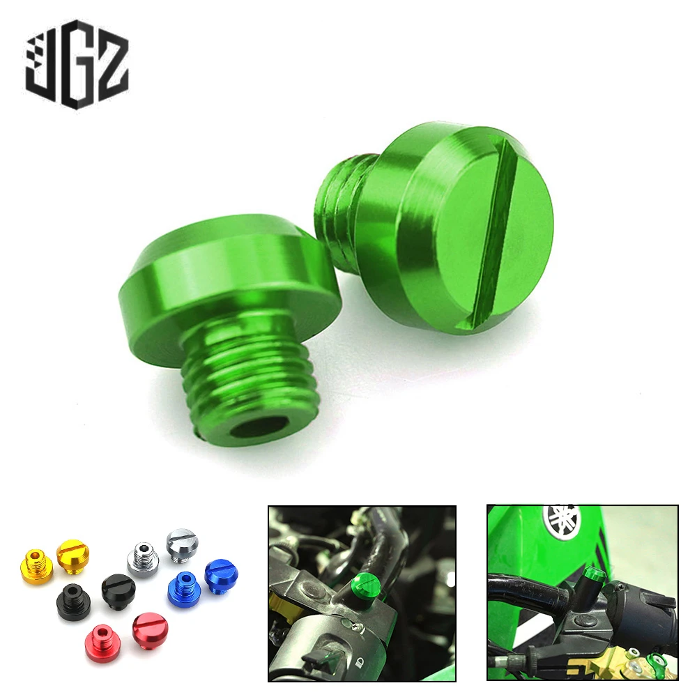 3pcs Motorcycle M10*1.25 CNC Aluminum Mirrors Hole Plug Screws Caps Cover Bolts For Kawasaki Z750 Z800 Z900 Z1000 Accessories