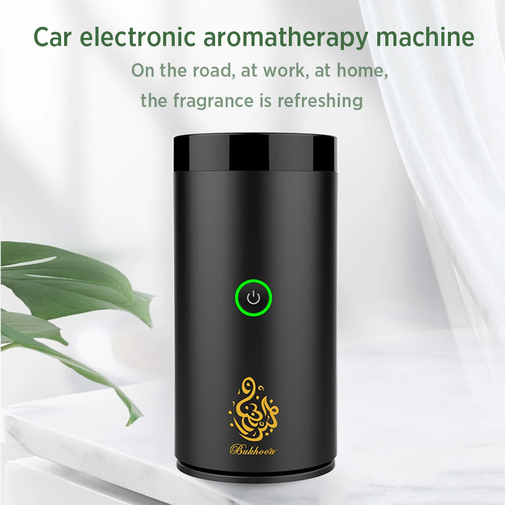 Arabian Aroma Diffuser Arab USB Mini Car Incense Burner Electronic Aromatherapy Device Arabic Bukhoor Incense Holder Home Decor