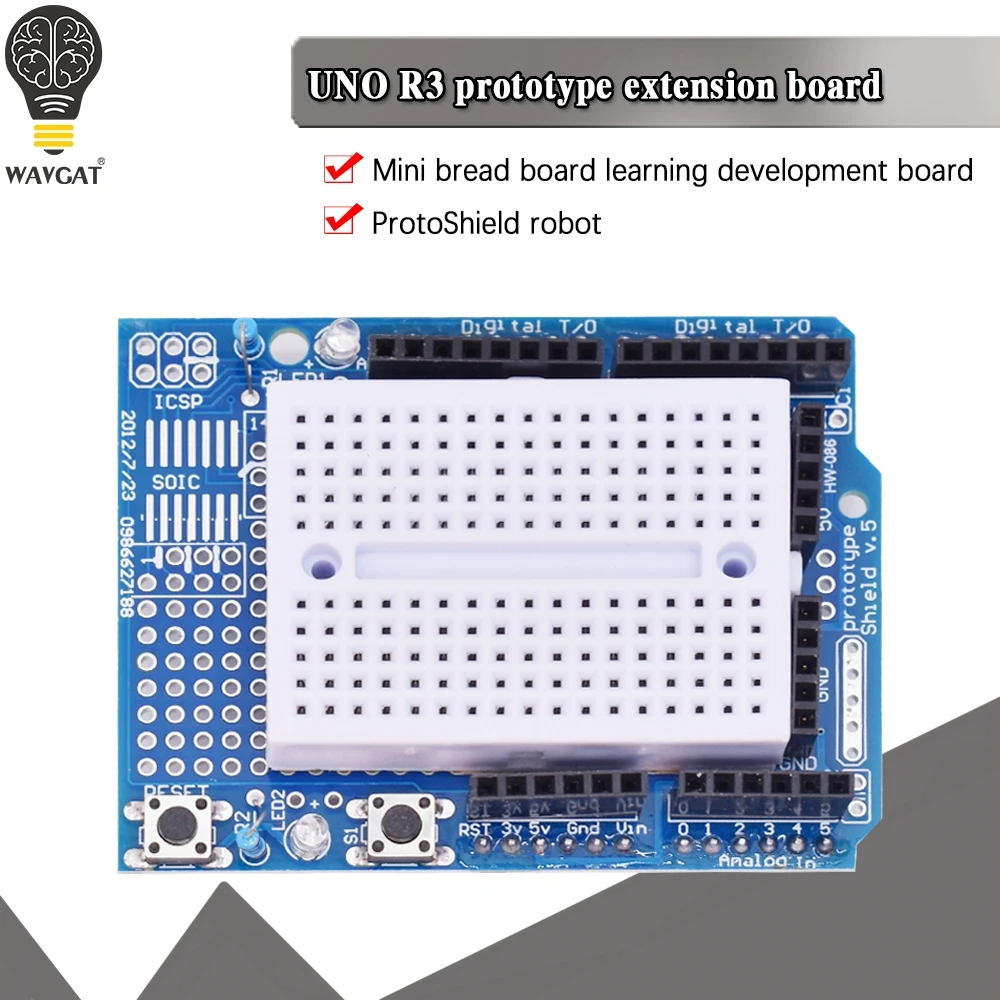 UNO Proto Shield prototype expansion board with SYB-170 mini bread board based For ARDUINO UNO ProtoShield