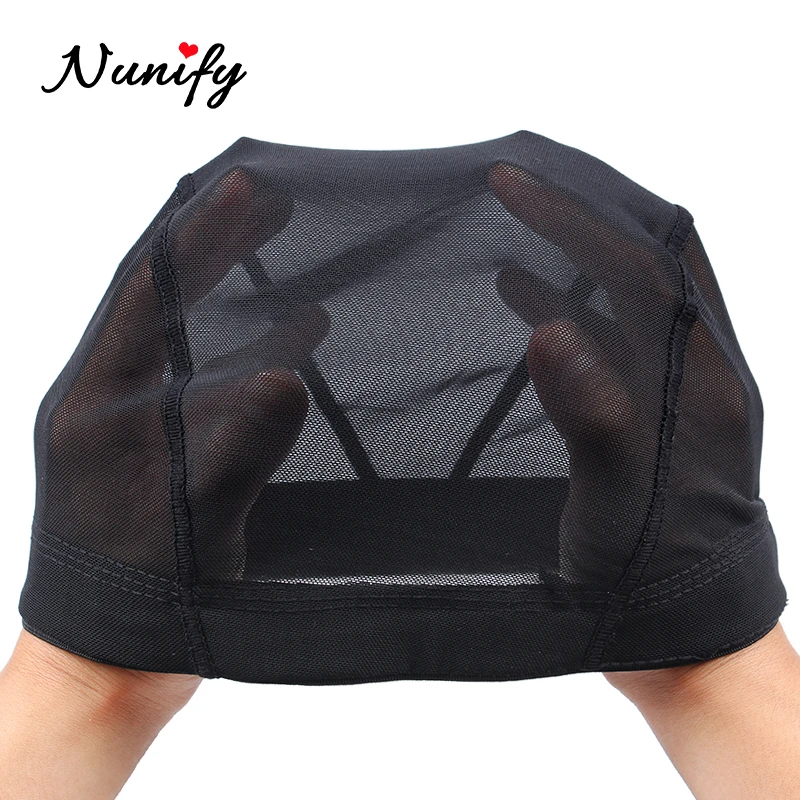 Nunify S/M/L Spandex Mesh Dome Wig Cap Easier Sew In Hair Stretchable Weaving Cap  Weaving Wig Cap Stretchable Hairnets