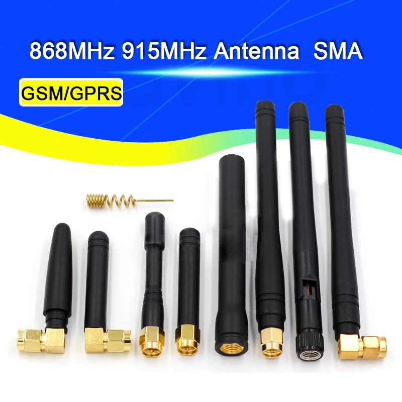 2PCS 868MHz 915MHz Antenna 3dbi SMA Male Connector GSM GPRS Antena outdoor signal repeater antenne waterproof Lorawan