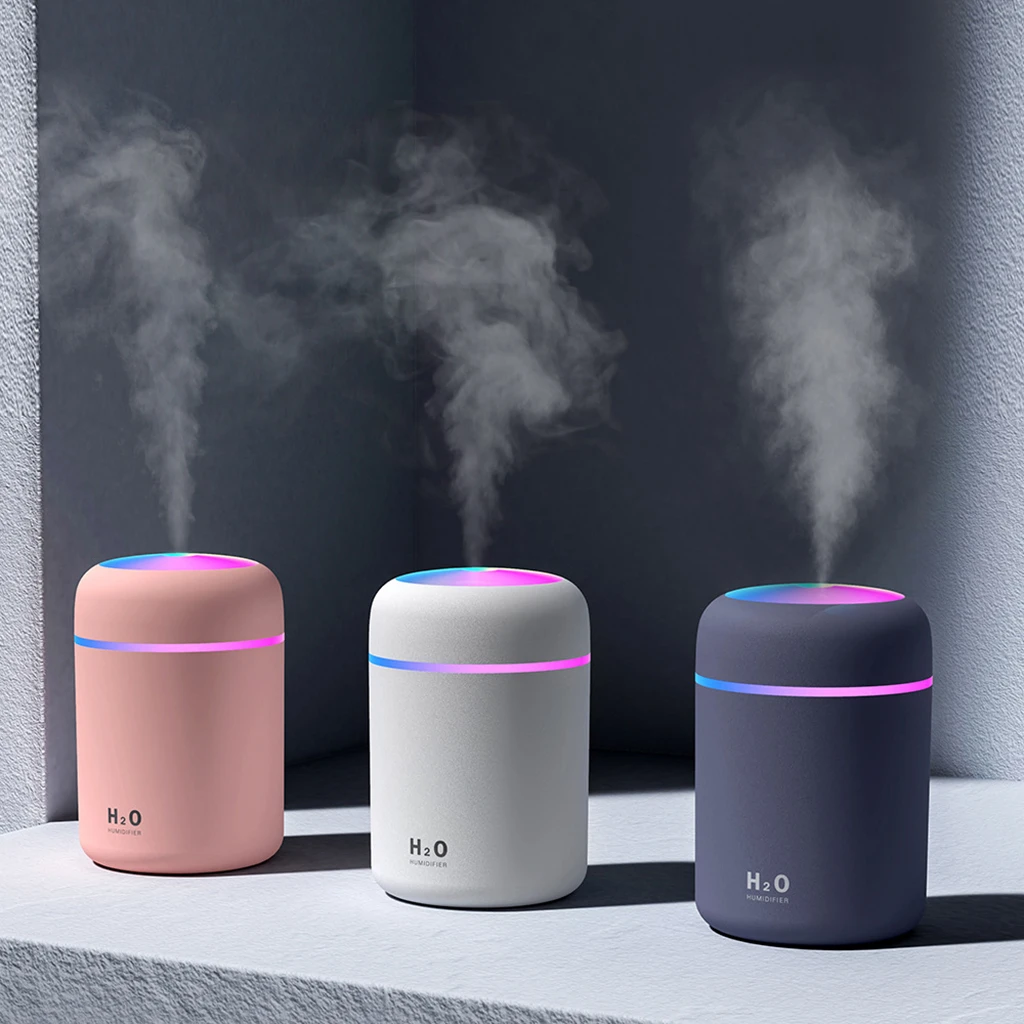 Electric Air Mist Humidifier 300ml Essential Oil Diffuser Home Fragrance USB Cool Mist Humidifier Air Freshener for Office Car