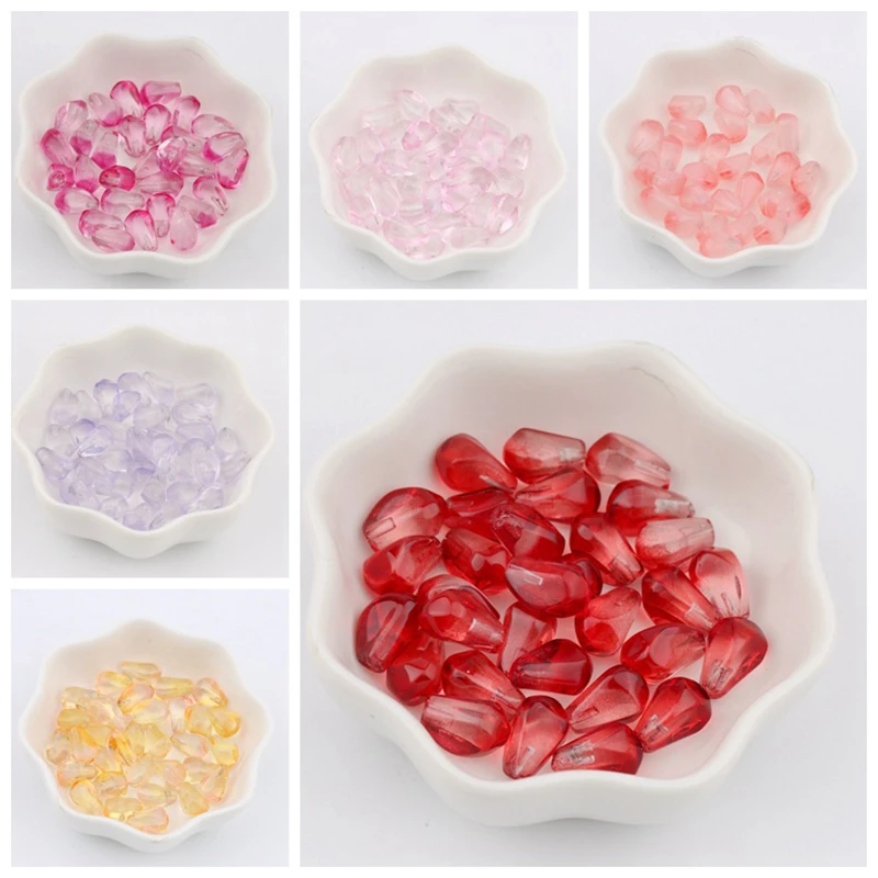 50Pcs 8*11MM Cute Pomegranate Seeds Resin Beads For DIY Making Earrings Necklace Jewelry Accessories Loose Beads