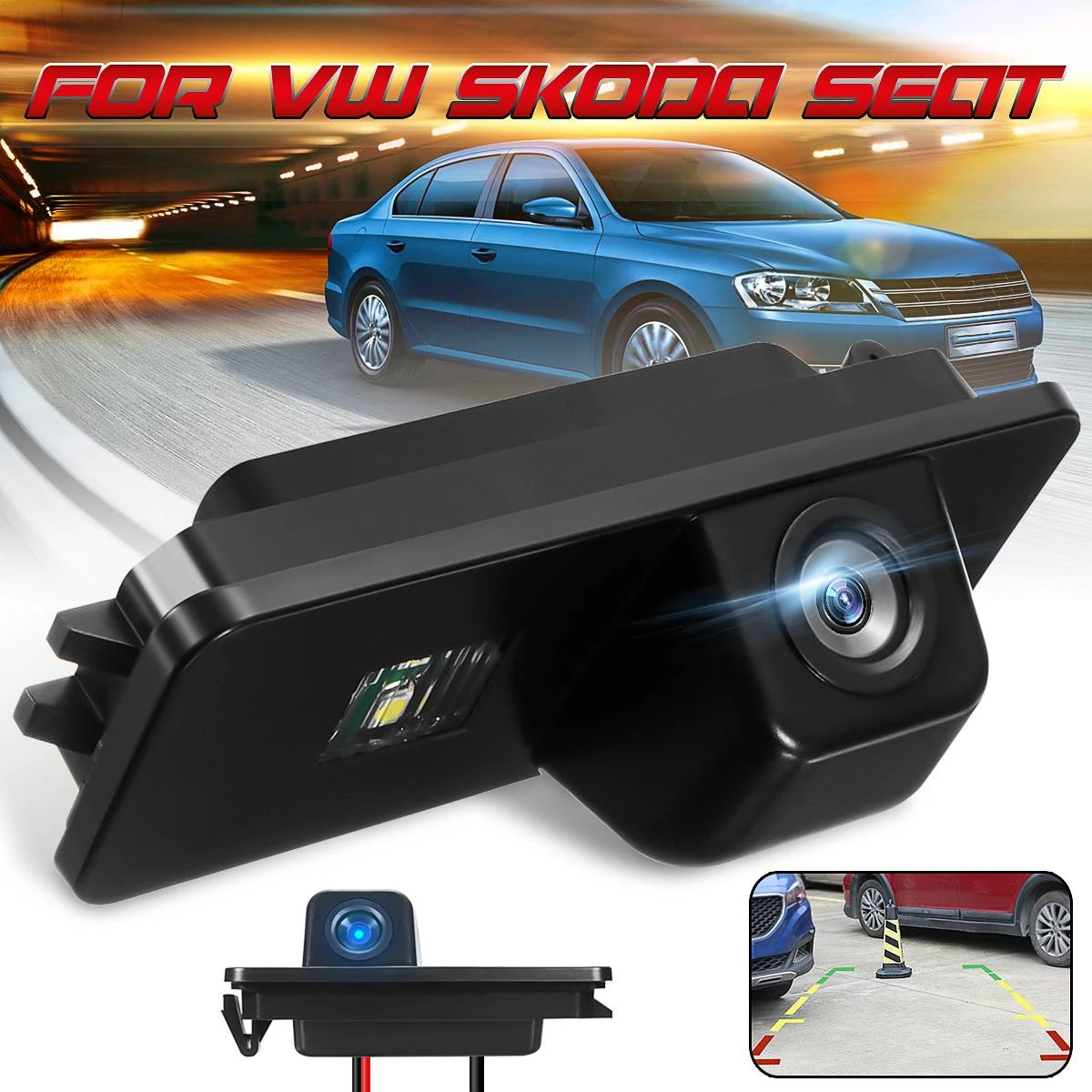 Car Rear View Reverse Camera For VW Golf MK4 MK5 MK6 Bora Beetle Leon Backup Rearview Parking