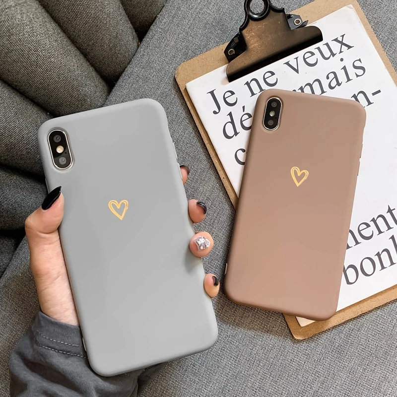 For Huawei P40 pro P30 lite P20 Mate 30 pro Mate 20 lite case Ultra-thin soft heart-shaped pattern silicone protective case