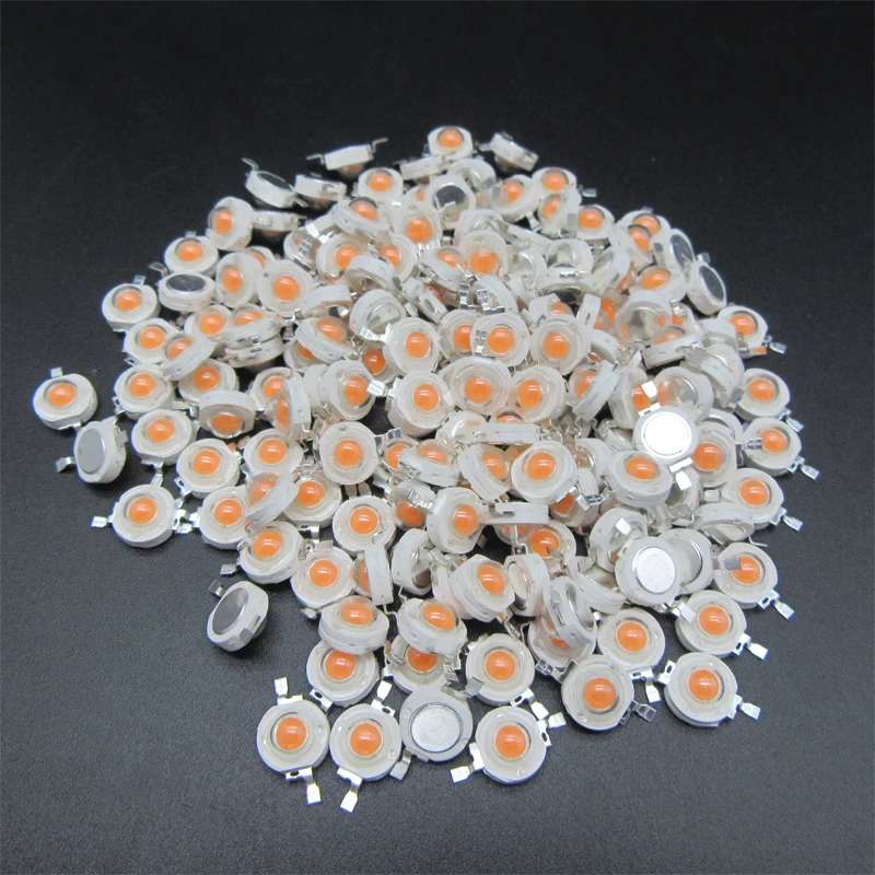 100pcs 1W LED 3W LED High Power LEDs Diodes Warm White Cold White Natural White RGB Red Green Blue Yellow Light Source