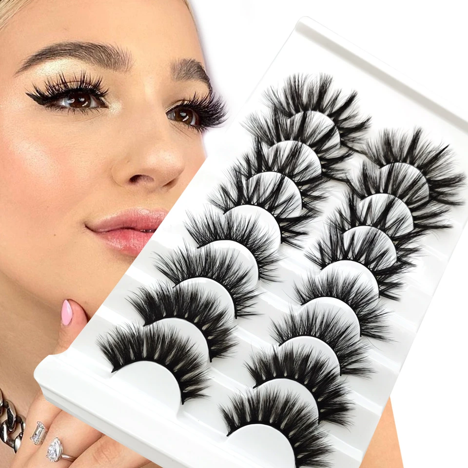 3D Mink Lashes Fluffy False Eyelashes Set For Wholesale Natural Makeup Eyelash Dramatic Fake Lash Extension Faux Cils Girlglee