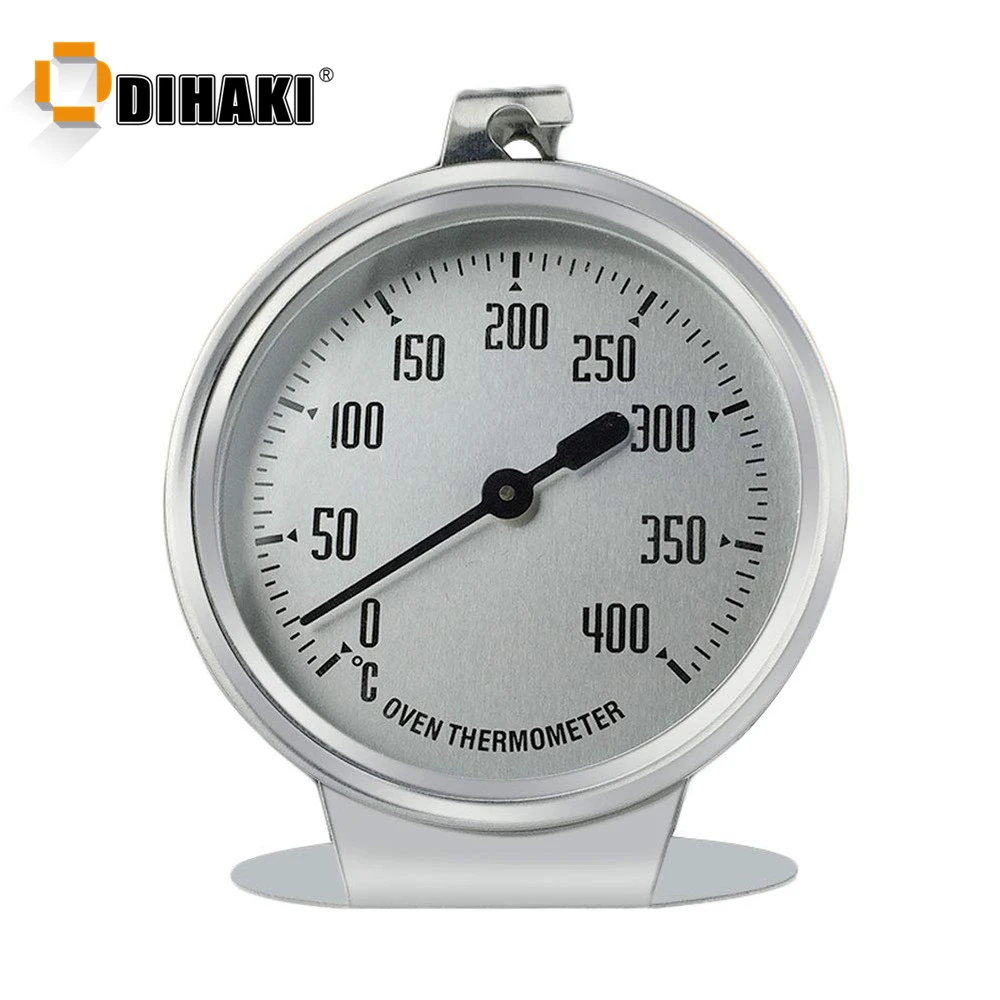 0-400 Celsius Stainless Steel Oven Thermometer Mini Dial Stand Up Temperature Gauge Gage Food Meat Kitchen Tools Oven Cooker