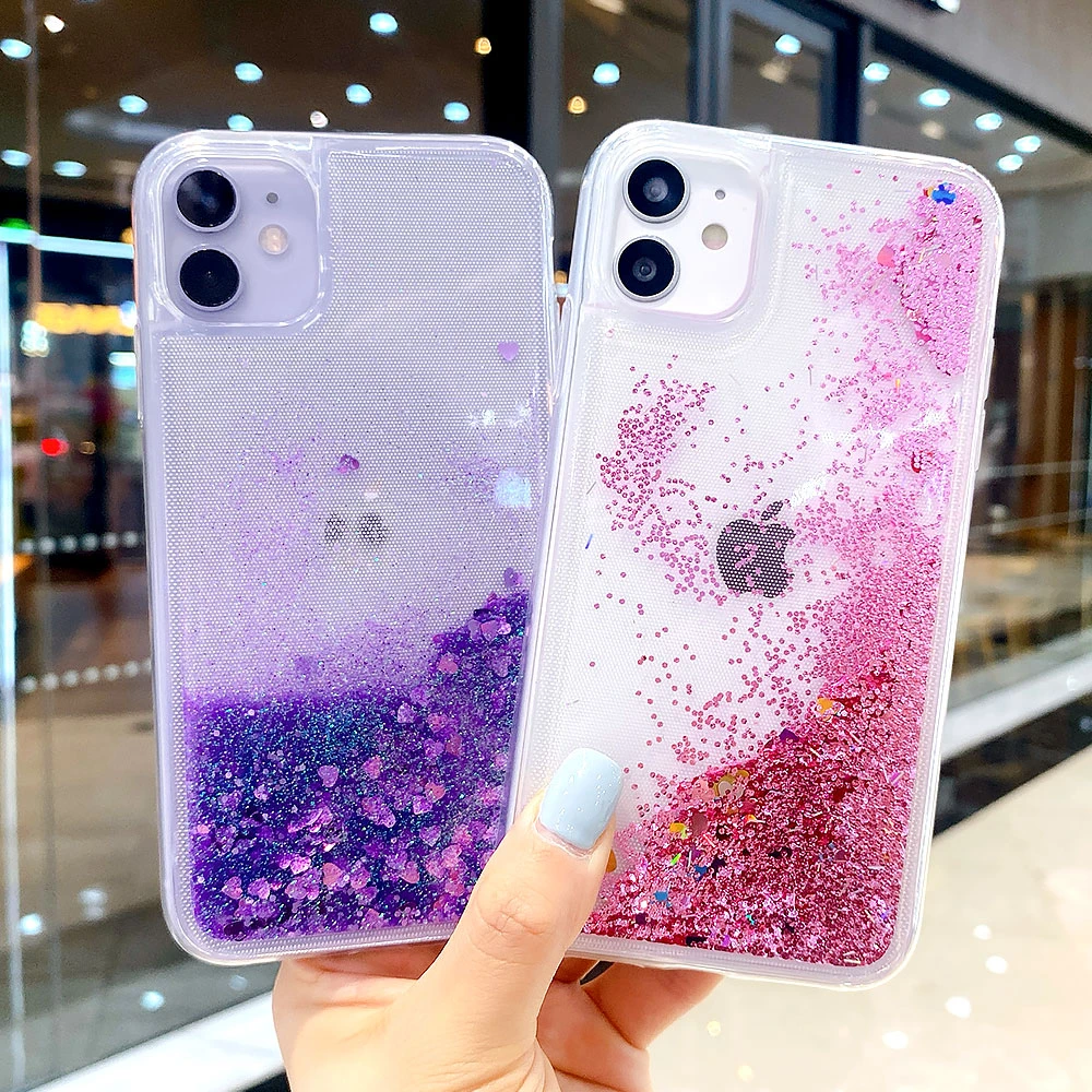 Glitter Case For Iphone 12 Cases Liquid Quicksand Fundas For iPhone 11 Pro Max Mini 13 XR 7 8 SE 2020 X XS 6 6S Plus 13Pro Cover