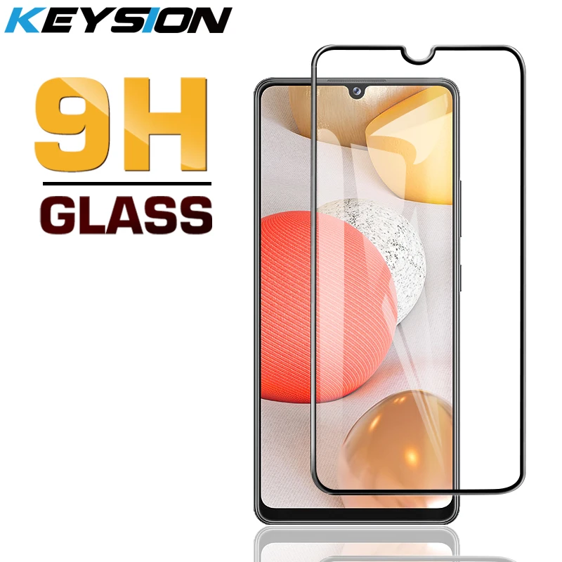 KEYSION Tempered Glass for Samsung Galaxy A12 A32 A42 5G Screen Protector Phone HD Glass Film for Galaxy A02S A20S A01 M01 Core