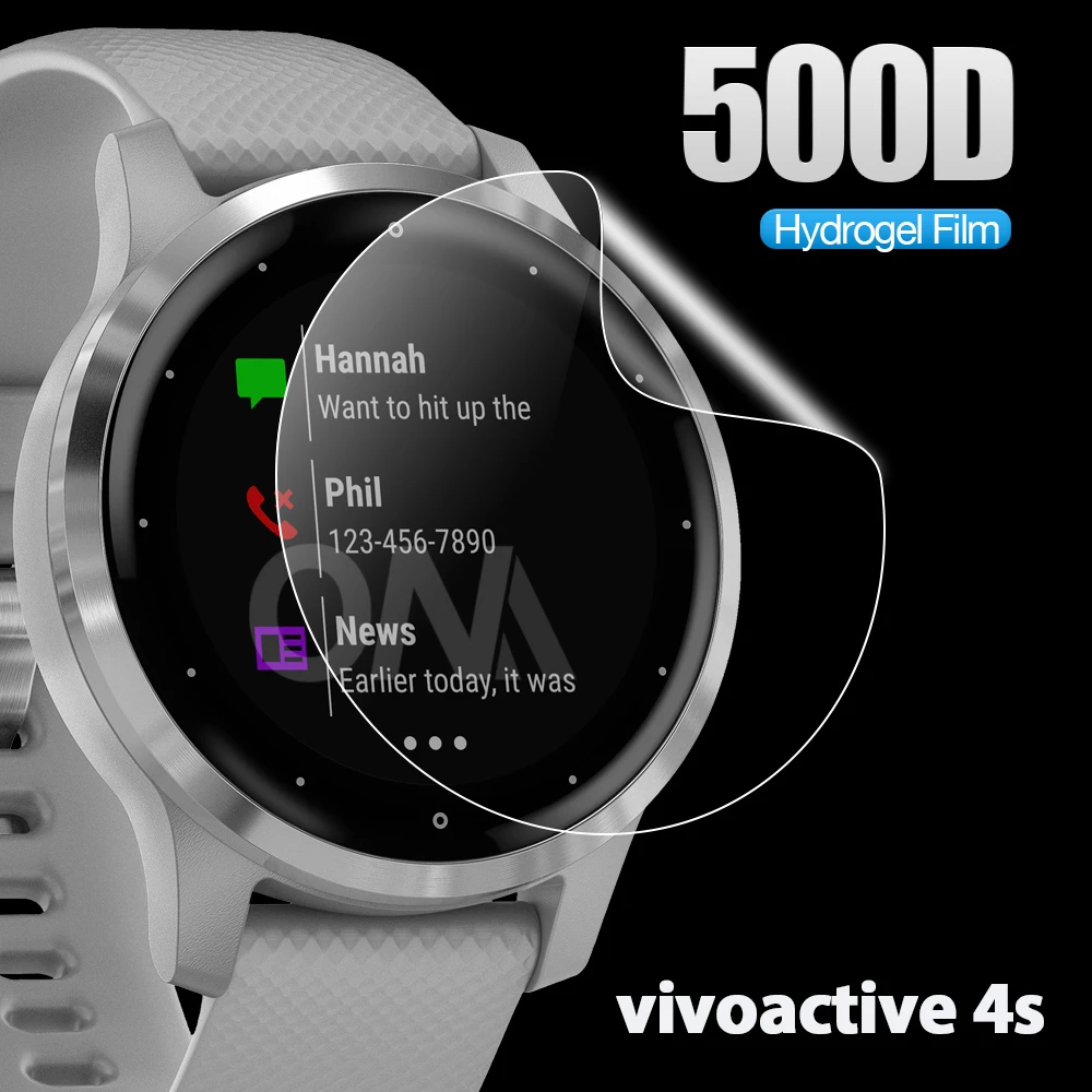 Screen Protector for Garmin Vivoactive 4S Soft Hydrogel Protective Film for Garmin Vivoactive 4S Smart Watch (Not Glass
