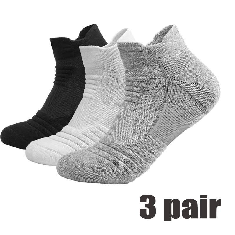 Men's Socks Cotton Breathable Crew Sports Hiking Socks running cycling basketball soccer Socks 3 Pairs EU 39-46