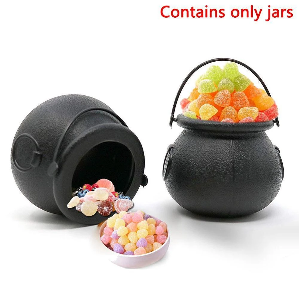 1PCS Scary Halloween Candy Biscuit Kettle box Witch Cauldron Halloween Party Hanging Props St.Patrick's Day Halloween Decoration