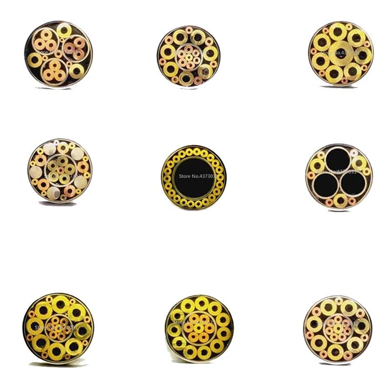 6mm Mosaic Pin Rivets for Knife Handle Screw Decorate 21 Kinds Design Exquisite Style Knife Handle Tool Length 9cm