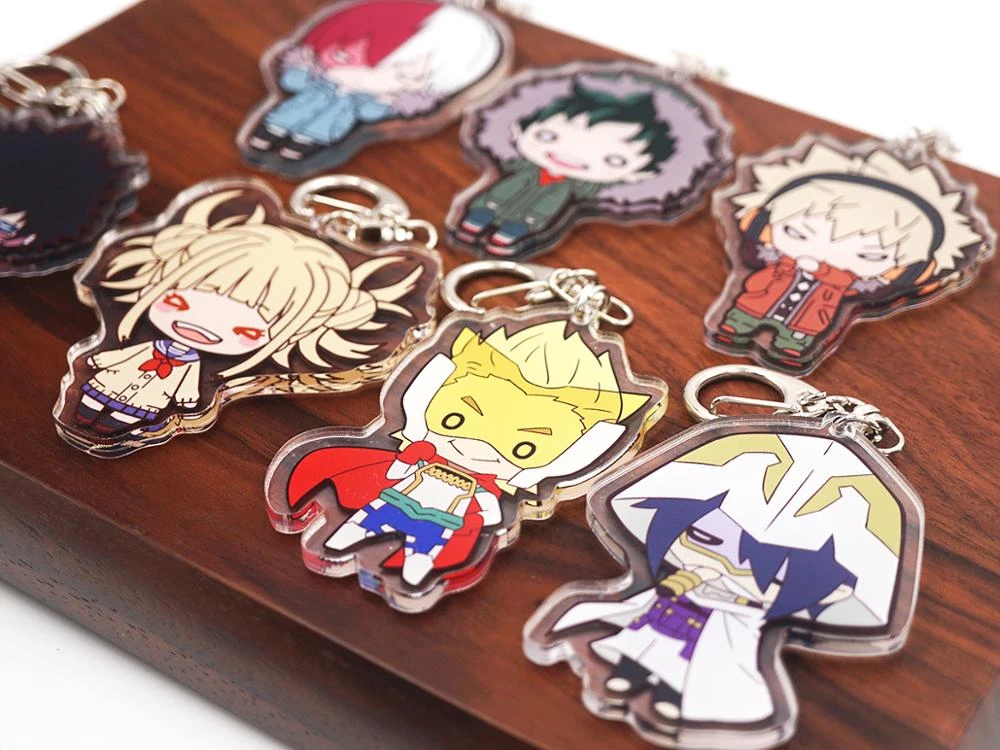 My Hero Academia Boku no hero Academia Anime Bakugou Katsuki Amajiki Togata Dabi Himiko Toga Endeavour Cute Acrylic Keychain