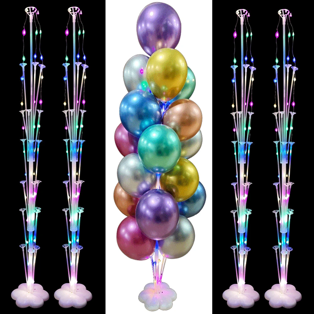 7/13/19 Tubes Balloon Column Birthday Balloon Stand Wedding Birthday Party Decoration Adult Kids Baby Shower Ballon Globos