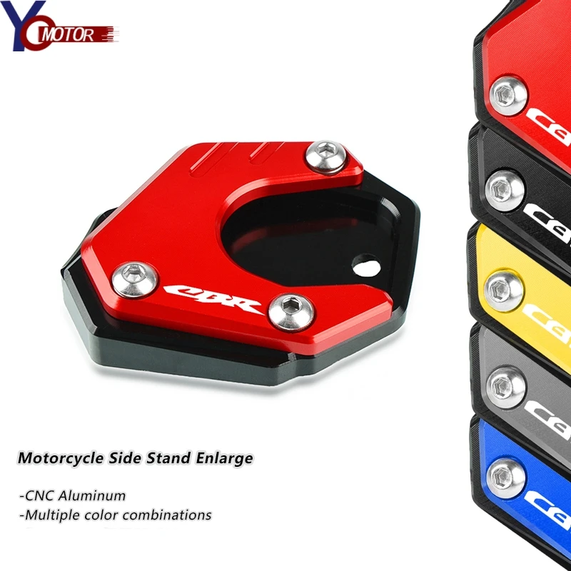 Red Side Stand Support Pad For HONDA CBR650R 2019-2020 CBR 650 R CBR500R 2013-2020 2014 CNC Motorcycle Side Stand Enlarge Plate