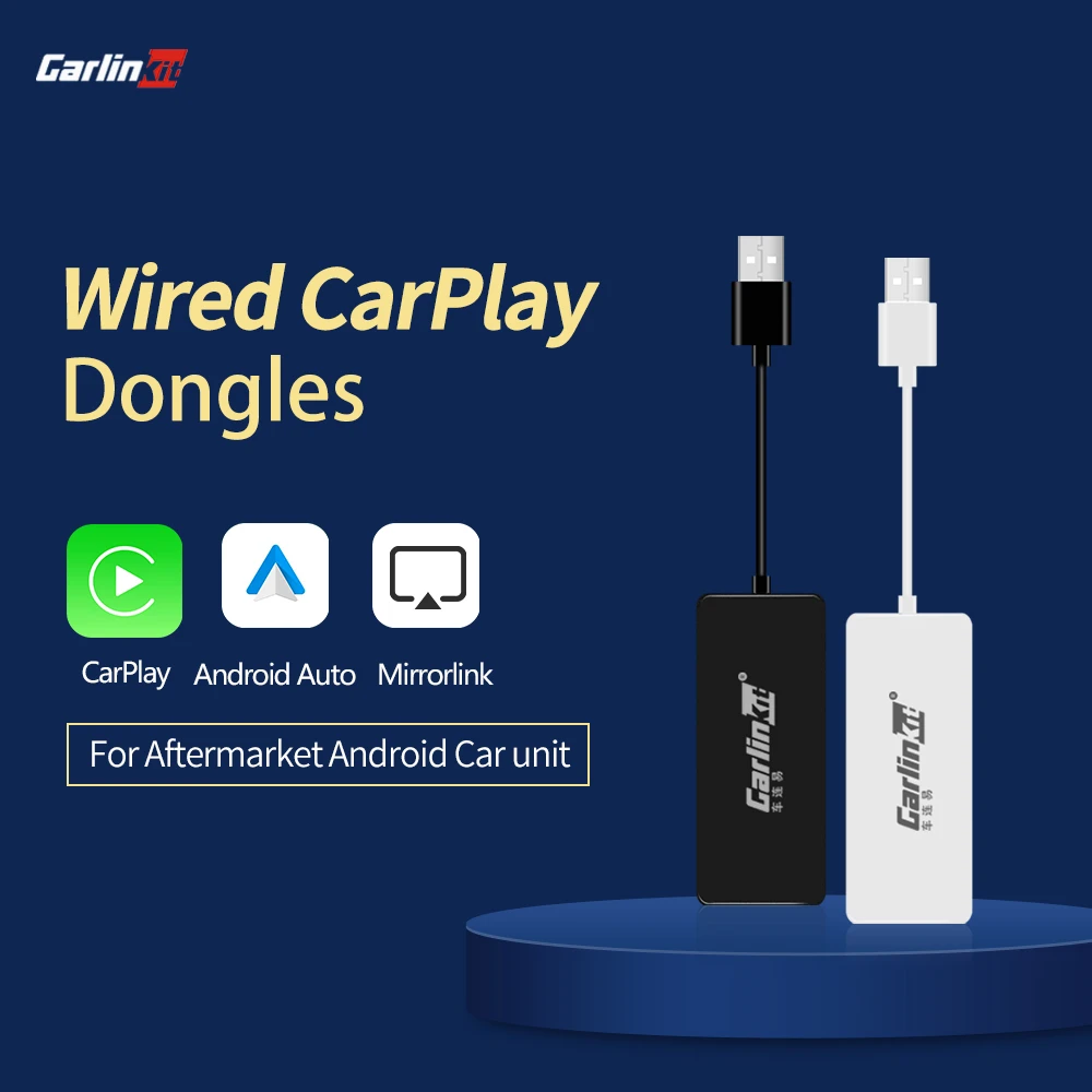 Carlinkit CarPlay Android Box Car Multimedia Player for Refit Android Unit Mirrorlink Support Youtube & Netflix Split Screen MP4