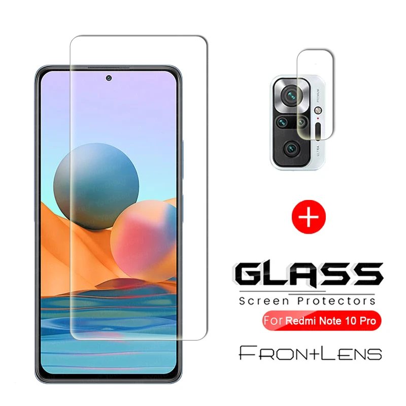 For Xiaomi Redmi Note 10 Pro Glass For Redmi 10 Note 10 5G 4G 10S Note 9 Pro 9S 9T Tempered Glass Screen Protective Film Glass