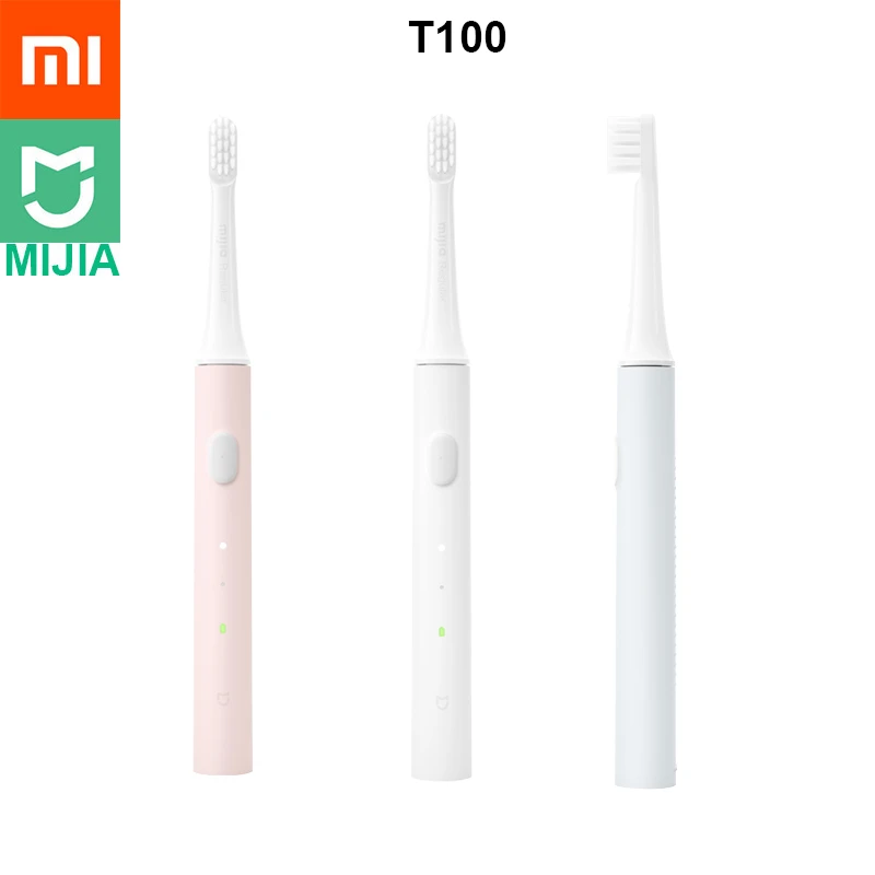 Original Xiaomi Mijia T100 Mi Smart Electric Toothbrush 46g 2 Speed Xiaomi Sonic Toothbrush Whitening Oral Care Zone Reminder