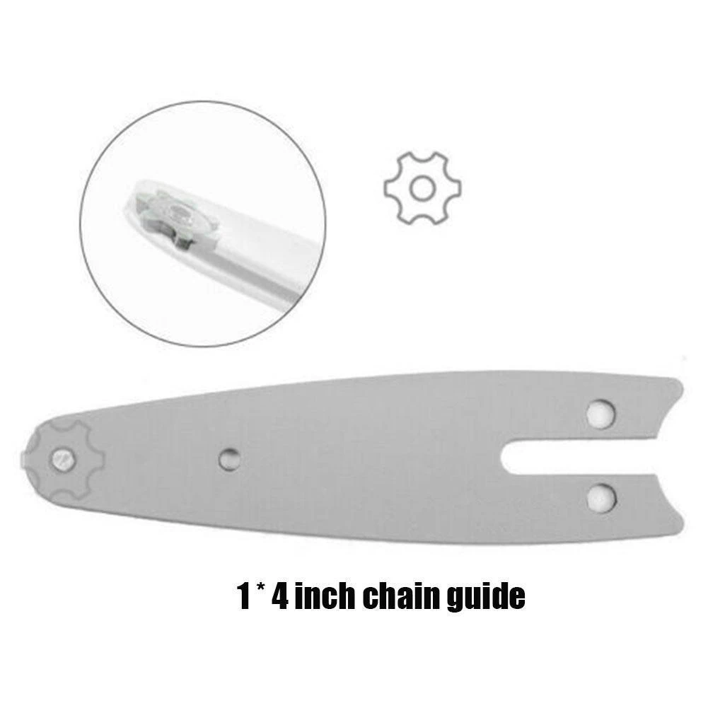 1/4 Inch 8 Guide Plate Electric Chain Saw Mini Pruning Saw Electric Saw Wood Cutter Cutting Machine Chainsaw Accessories Tool