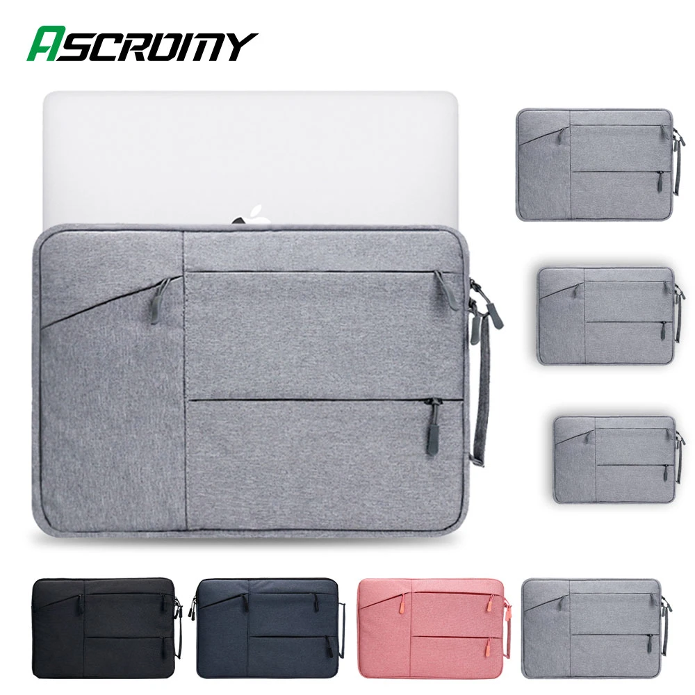 Laptop Bag Case For MacBook Air 2020 13 15 15.6 16 inch Mac Book Pro HP Lenovo Xiaomi Mi Dell Notebook Sleeve Cover Accessories