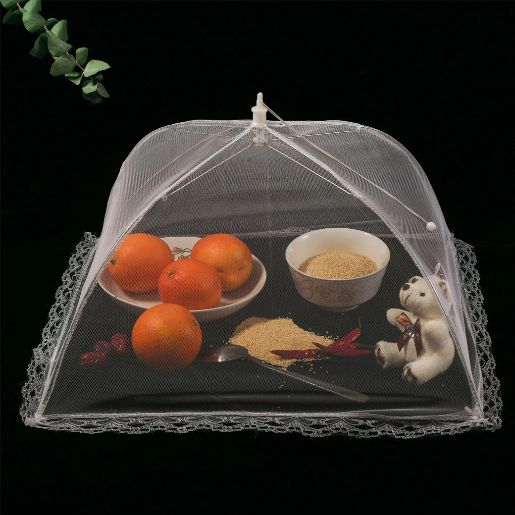 12-18inch Household Food Umbrella Cover Picnic Barbecue Party Tent For Kitchen Dinner Table Anti Mosquito Fly Resistant Net Tent