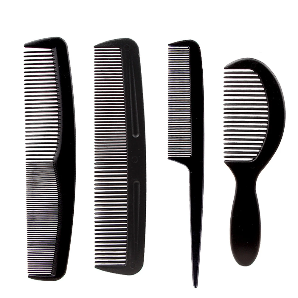 Black Barber Accessories Set Detangling Hair Brush Styling Hot Comb Straightener High Quality Hair Combs Set Brand Concept Store