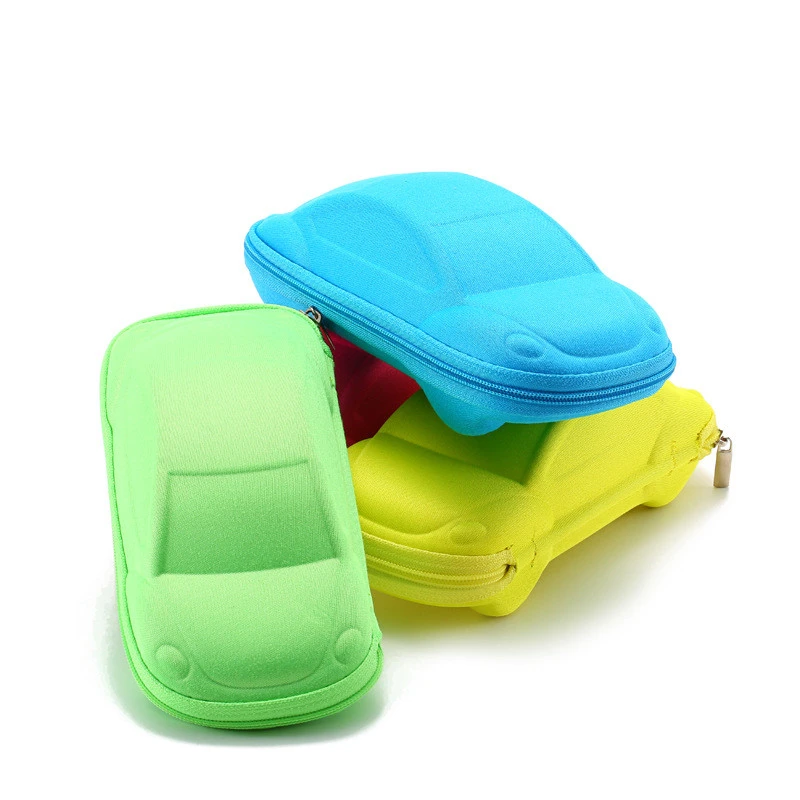 Children Car Shaped Glasses Case Cute Glasses Strage Bag Box Cases Kids Sunglasses Cases Automobile Styling Box