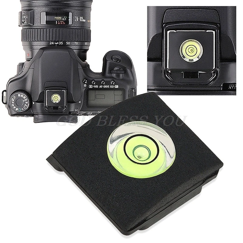 Flash Hot Shoe Cover Cap Bubble Spirit Level For Canon For Nikon Olympus Camera Drop Shipping