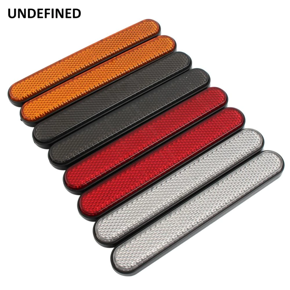 Motorcycle Front Fork Reflector Sticker Lower Legs Slider Safety Warning For Harley Dyna Softail Sportster 883 1200 Fatboy