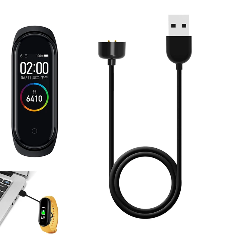 USB Chargers For Xiaomi Mi Band 5 Charger Smart Band Wristband Bracelet Charging Cable For Xiaomi MiBand 5 Charger Line