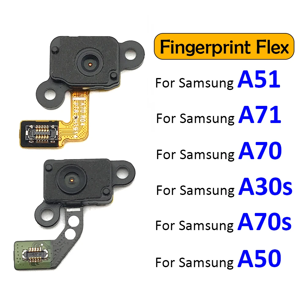 New Home Button Fingerprint Sensor Flex Cable For Samsung Galaxy A50 A505FN A70 A705F A30s A307F A51 A515F A70s A707F A71 A715F