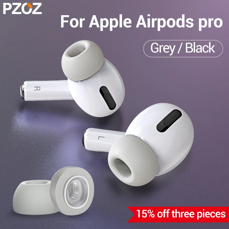 PZOZ for airpods pro ear tips Memory Foam Ear Tips Buds Bluetooth Wireless Case Earphone Tips Soundproof Earplug airpods pro 1:1
