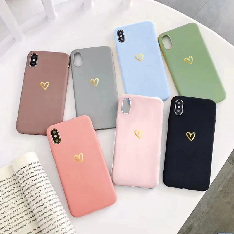 For Huawei P30 Lite Case Mate 10 20 P20 P40 Lite Pro P Smart 2021 Y7a Honor 8A 8X 9X 10 Lite 10i 20i TPU Love Heart Back Cover