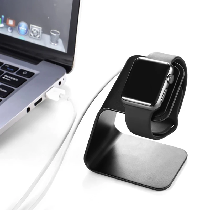 Metal Aluminum Charger Stand Holder for Apple Watch Bracket Charging Cradle Stand for Apple i Watch Charger Dock Station