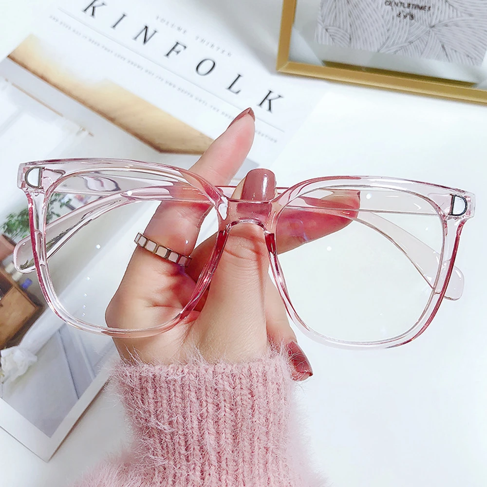 Fashion Anti-Blue Light Glasses Unisex Vintage Ultra Light Frame Polygon Frame Eye Protection Vision Care Computer Eyeglasses