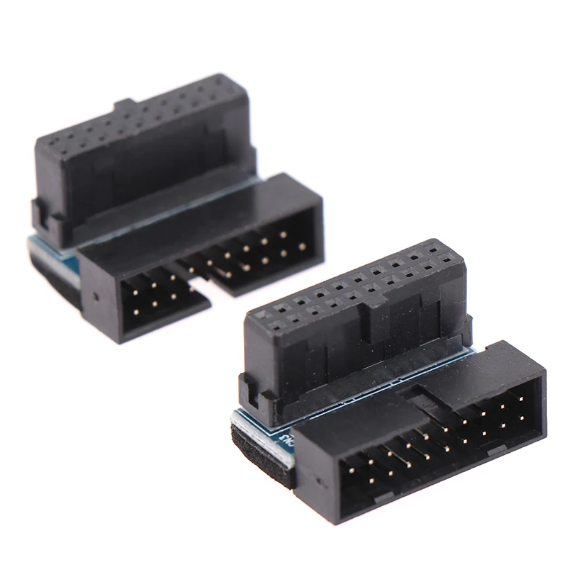 USB 3.0 20pin Male to Female Extension Adapter Angled 90 Degree for Motherboard Mainboard Connector Socket