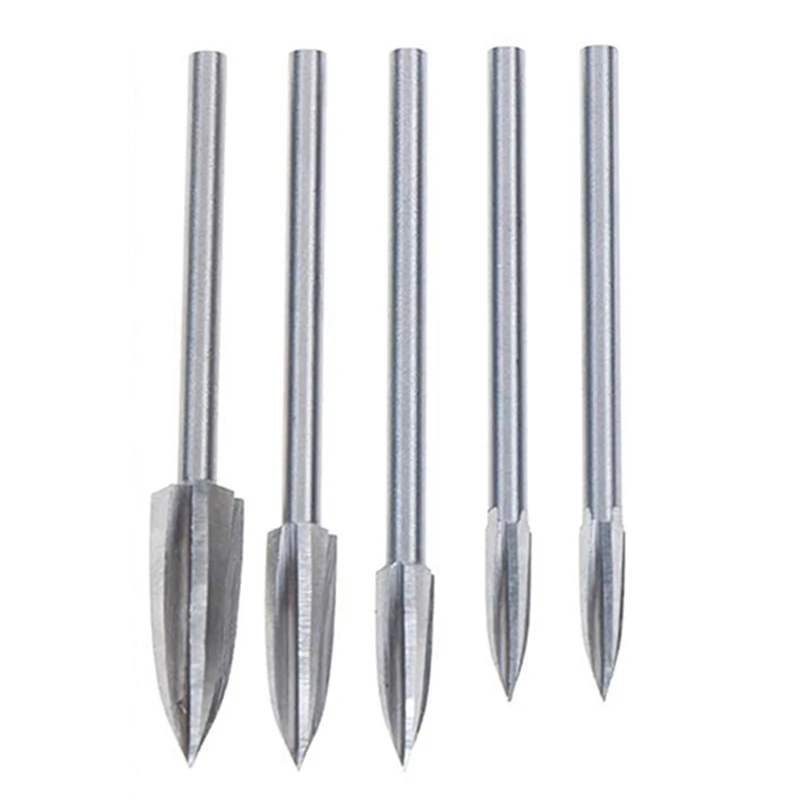 5PCS Wood Carving and Engraving Drill Accessories Bit Universal Fitment for Rotary Tools(5PCS)