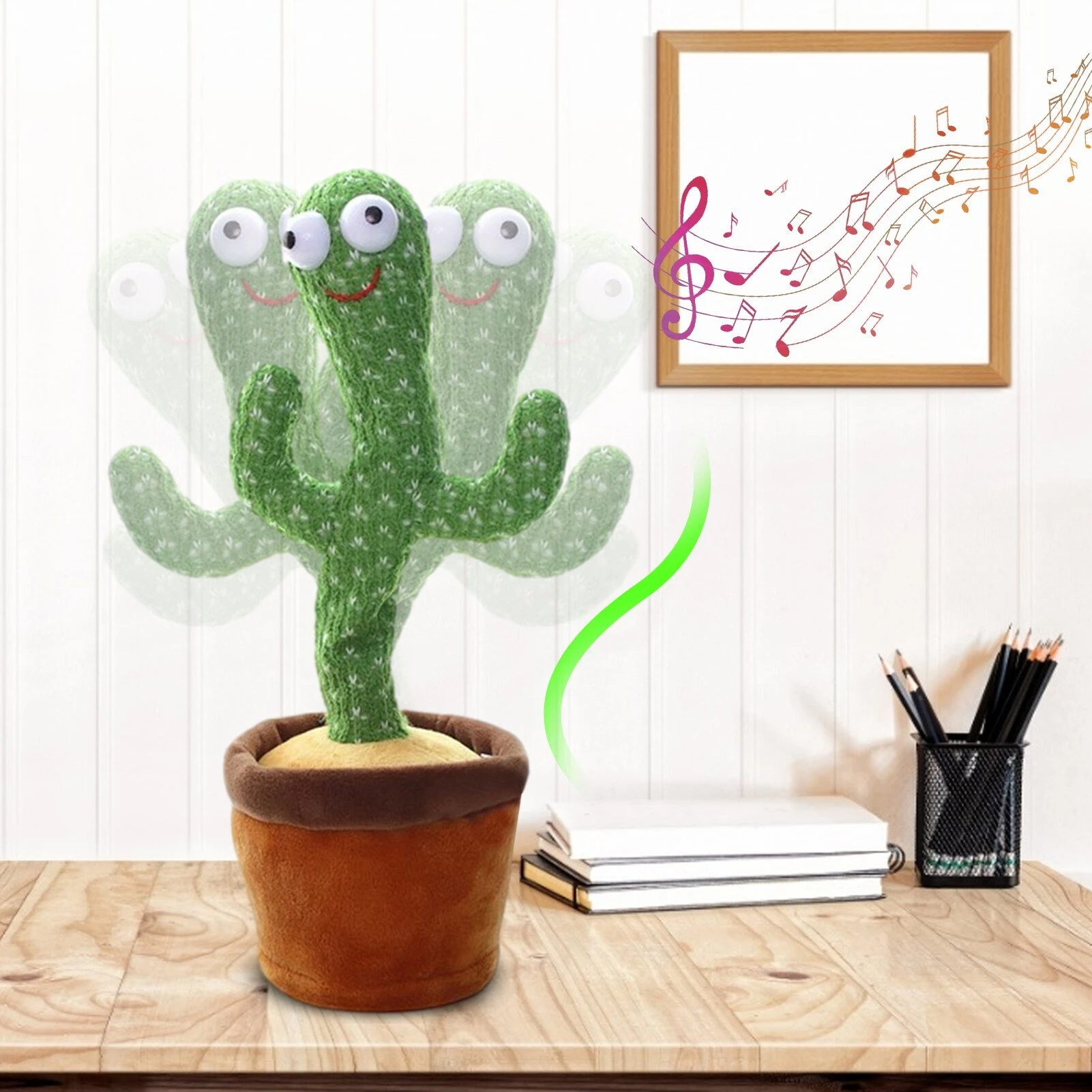 Lovely Talking Toy Dancing Cactus Doll Speak Talk Sound Record Repeat Toy Kawaii Cactus Toys Children Kids Education Toy Gift