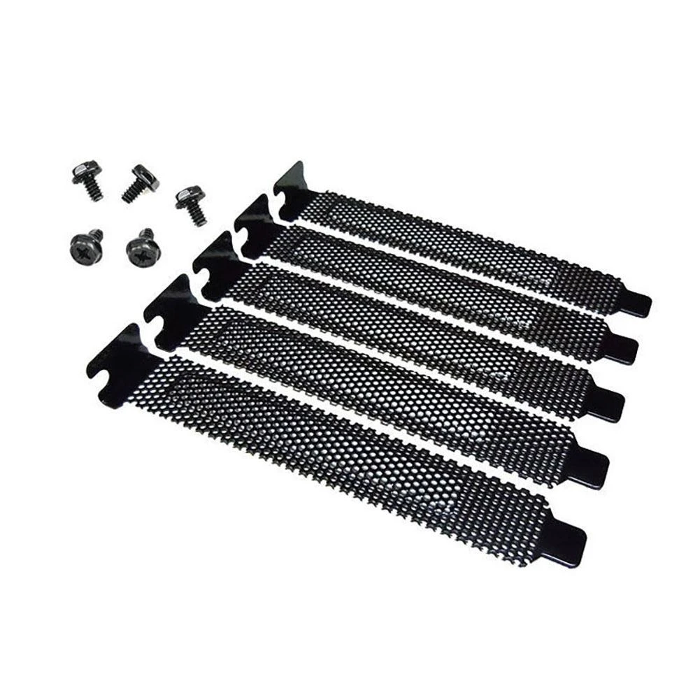 5/10pcs 12mm PCI Slot Cover/PCI Slot Cover Dust Filter Blanking Board Cooling Fan Dust Filter Ventilation PC Computer Case