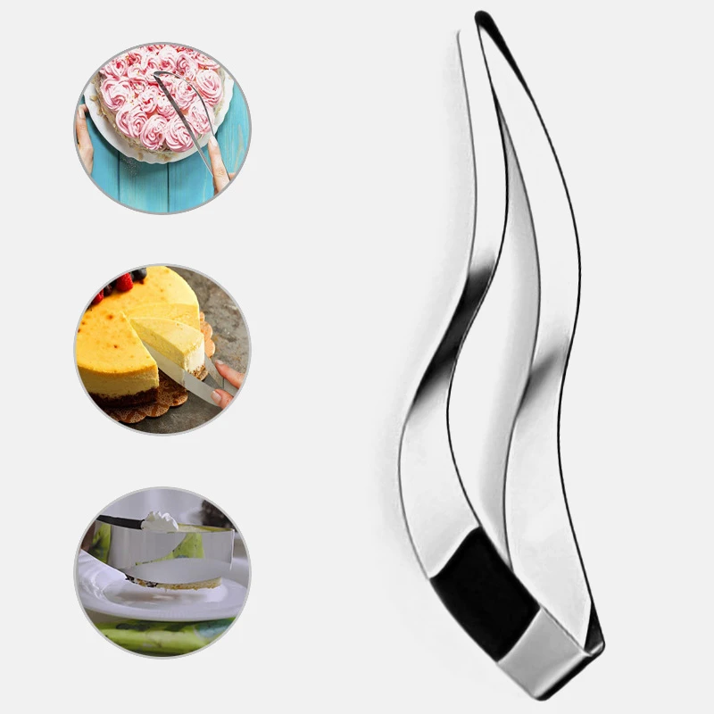 Cake Slicer Cake Cutter Stainless Steel Pie Fondant Dessert Bread Pastry Divider Tools Slicer Cutter Slice Knife Kitchen Gadget